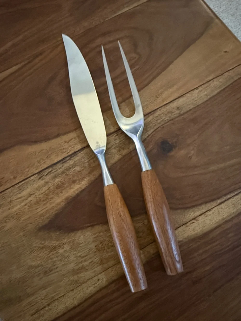 Vintage Dansk Fjord Carving Knife and Fork Set